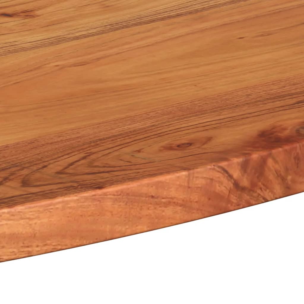 Tischplatte 90x40x2,5 cm Oval Massivholz Akazie