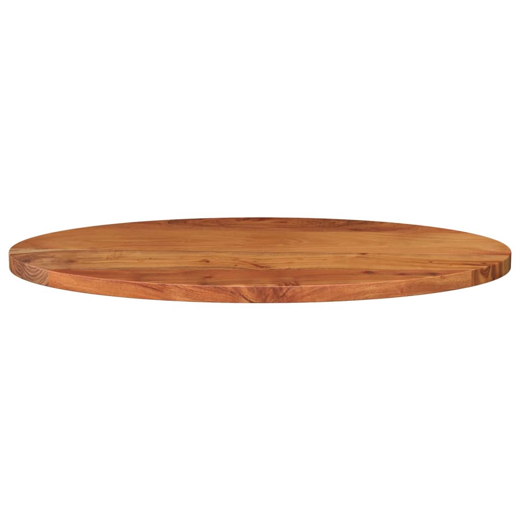Tischplatte 100x40x2,5 cm Oval Massivholz Akazie