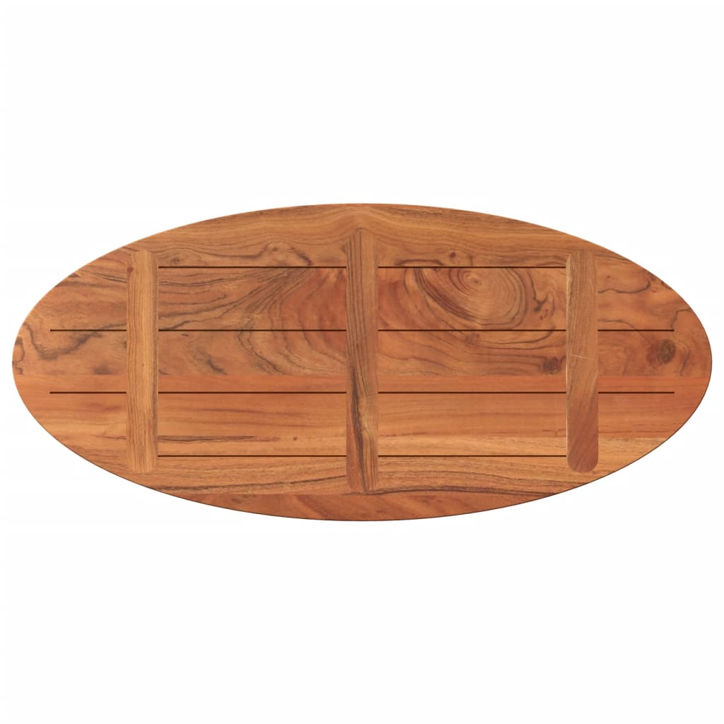 Tischplatte 90x40x3,8 cm Oval Massivholz Akazie