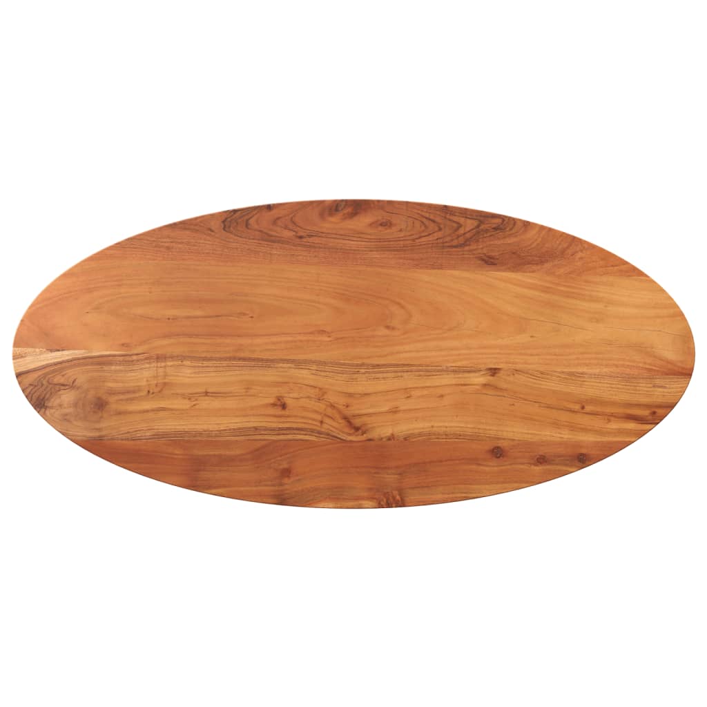 Tischplatte 100x40x3,8 cm Oval Massivholz Akazie