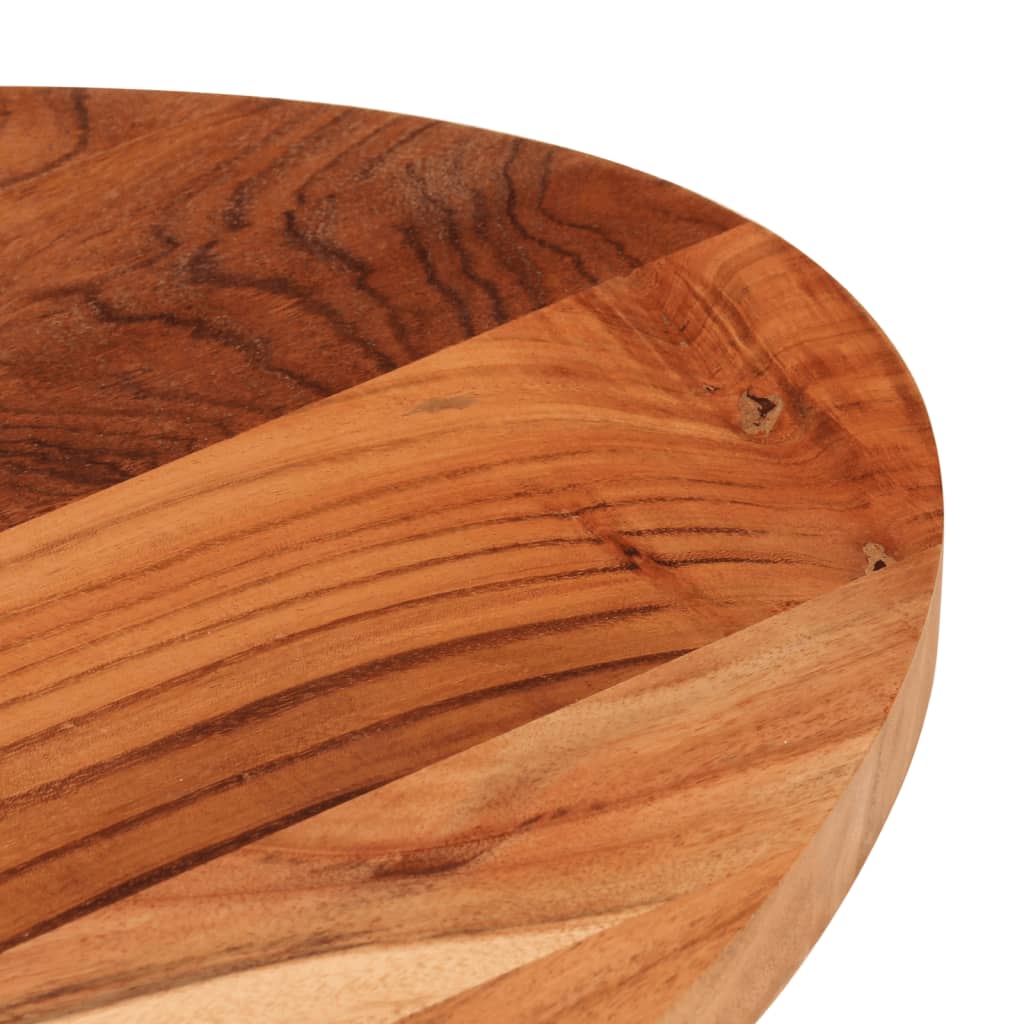 Tischplatte 100x50x3,8 cm Oval Massivholz Akazie