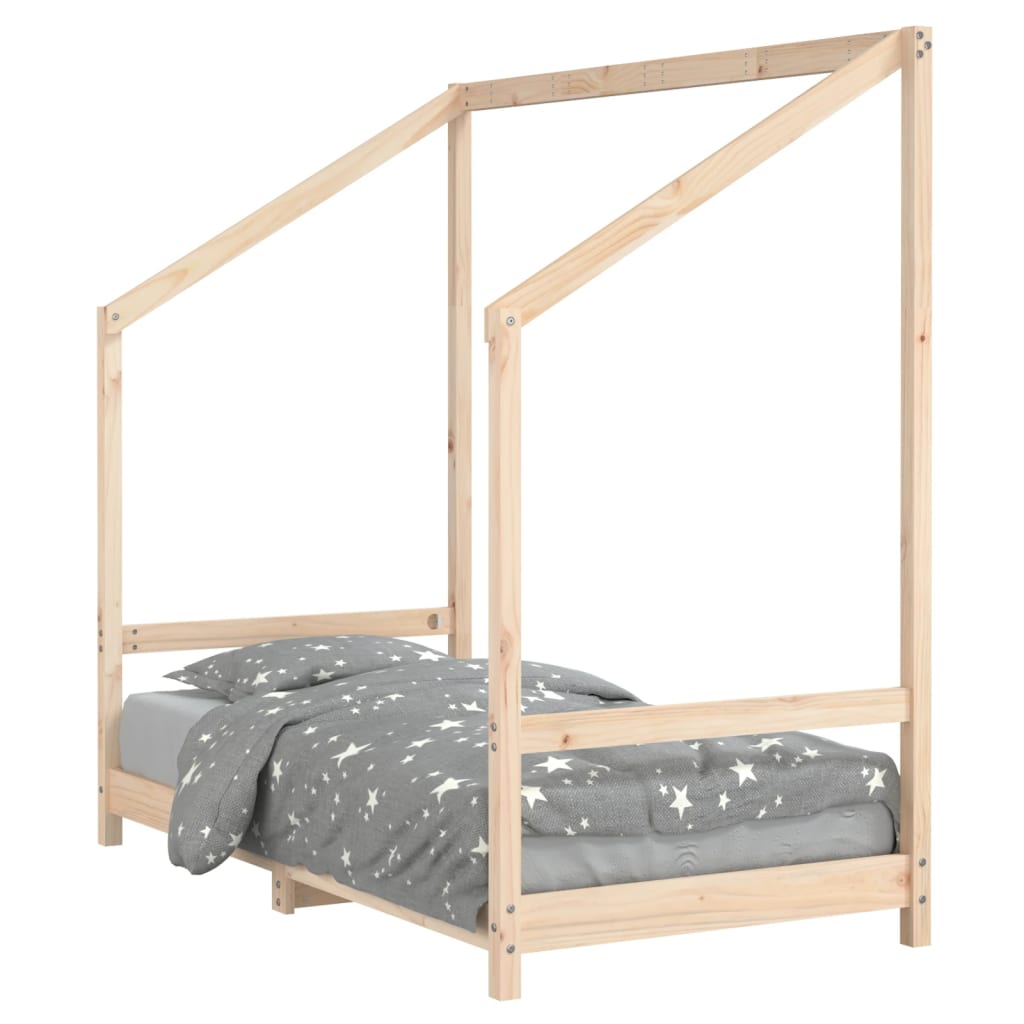 Kinderbett 80x160 cm Massivholz Kiefer