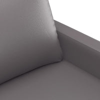 Thumbnail for 2-Sitzer-Sofa Grau 120 cm Kunstleder