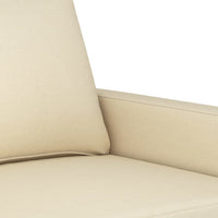 Thumbnail for 2-Sitzer-Sofa Creme 140 cm Stoff
