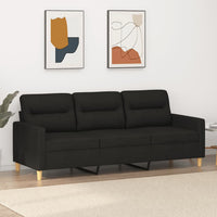 Thumbnail for 3-Sitzer-Sofa Schwarz 180 cm Stoff