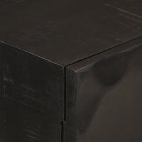 Thumbnail for Sideboard Schwarz 55x30x76 cm Massivholz Mango und Eisen