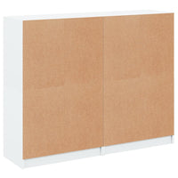 Thumbnail for Bücherregal mit Türen Weiß 136x37x109 cm Holzwerkstoff