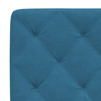 Thumbnail for Kopfteil-Kissen Blau 120 cm Samt