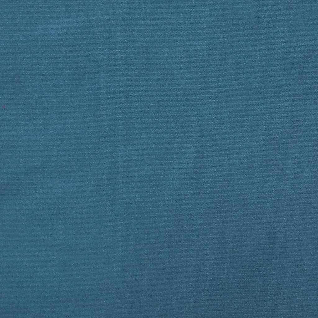 Kopfteil-Kissen Blau 140 cm Samt