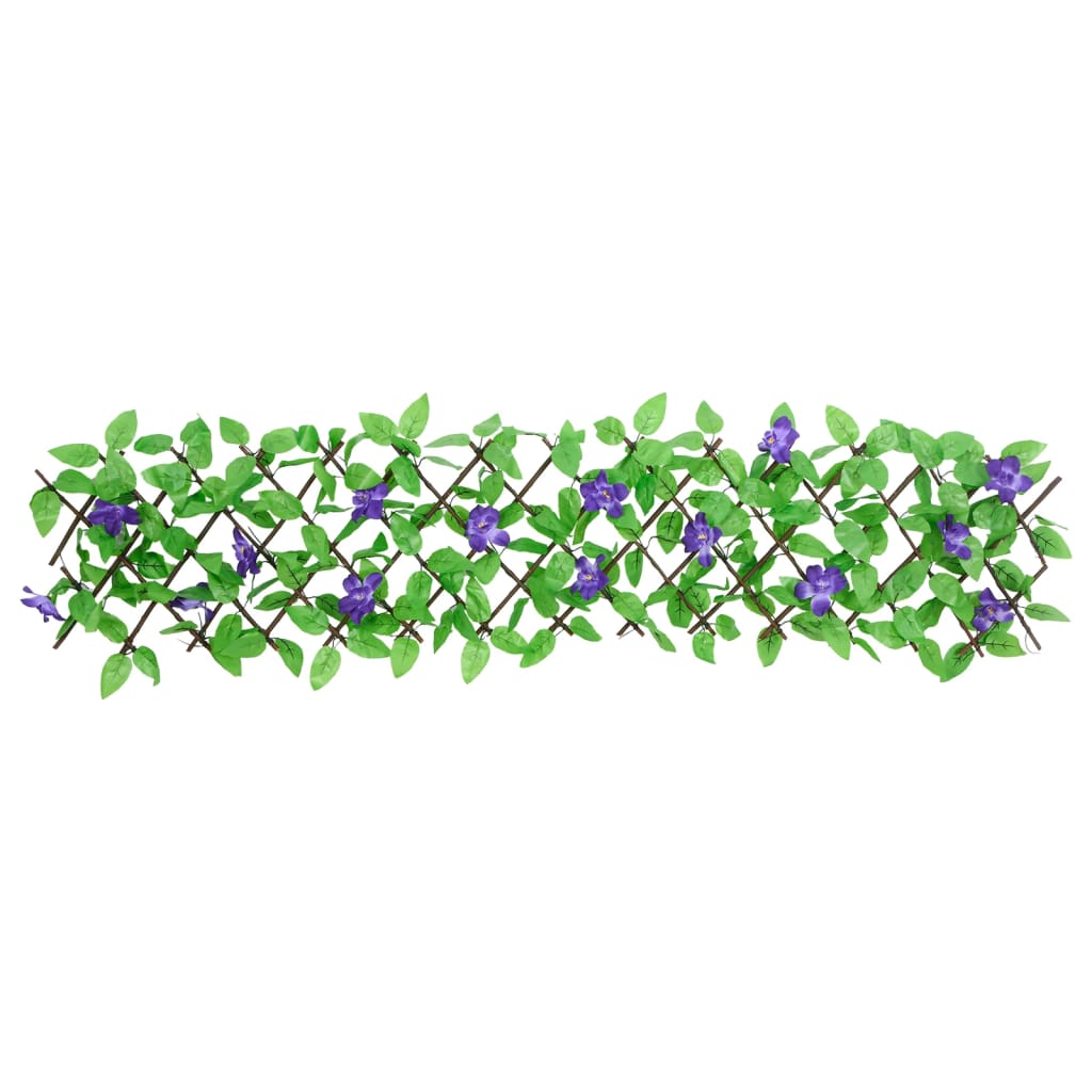 Rankgitter mit Künstlichem Efeu Erweiterbar Grün 180x20 cm