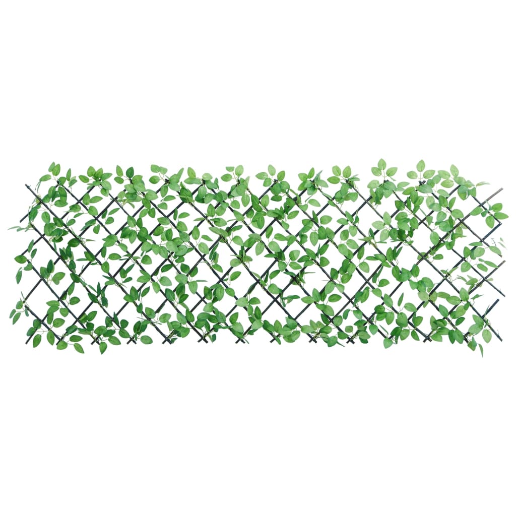 Rankgitter mit Künstlichem Efeu Erweiterbar Grün 180x65 cm