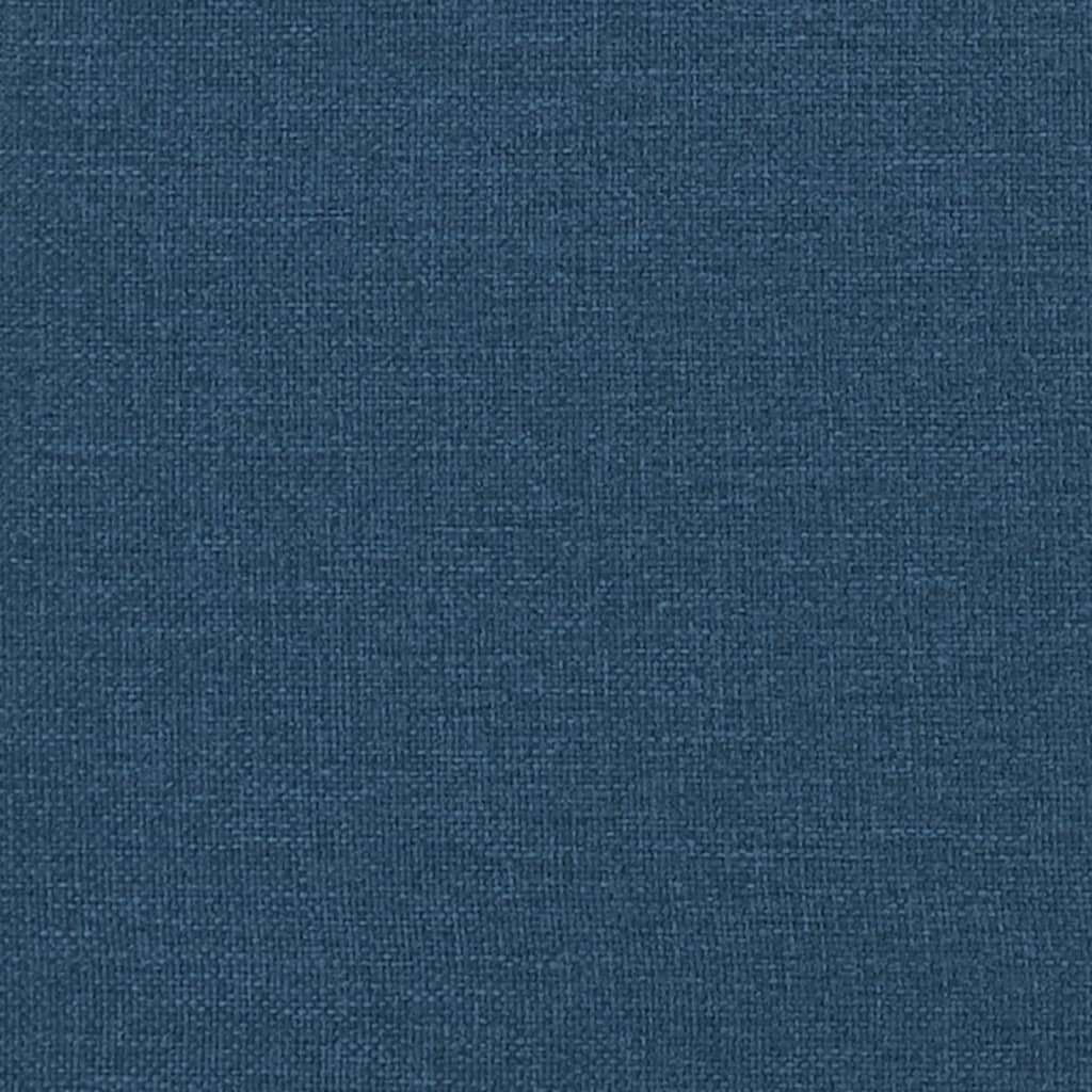 Chesterfield-Sofa 2-Sitzer Blau Stoff