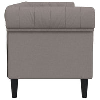 Thumbnail for Chesterfield-Sofa 3-Sitzer Taupe Stoff