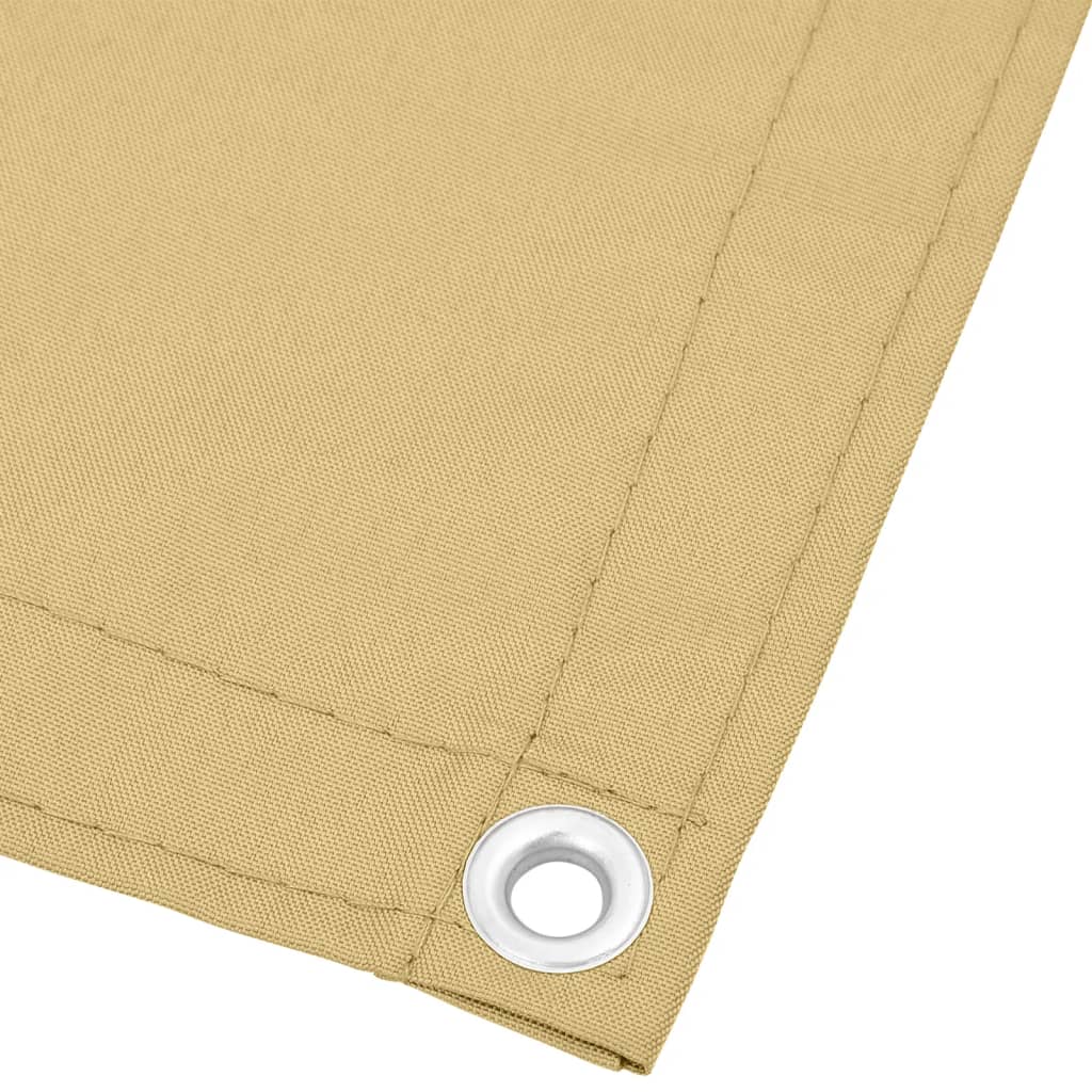 Balkonsichtschutz Sandfarben 75x800 cm 100 % Polyester-Oxford