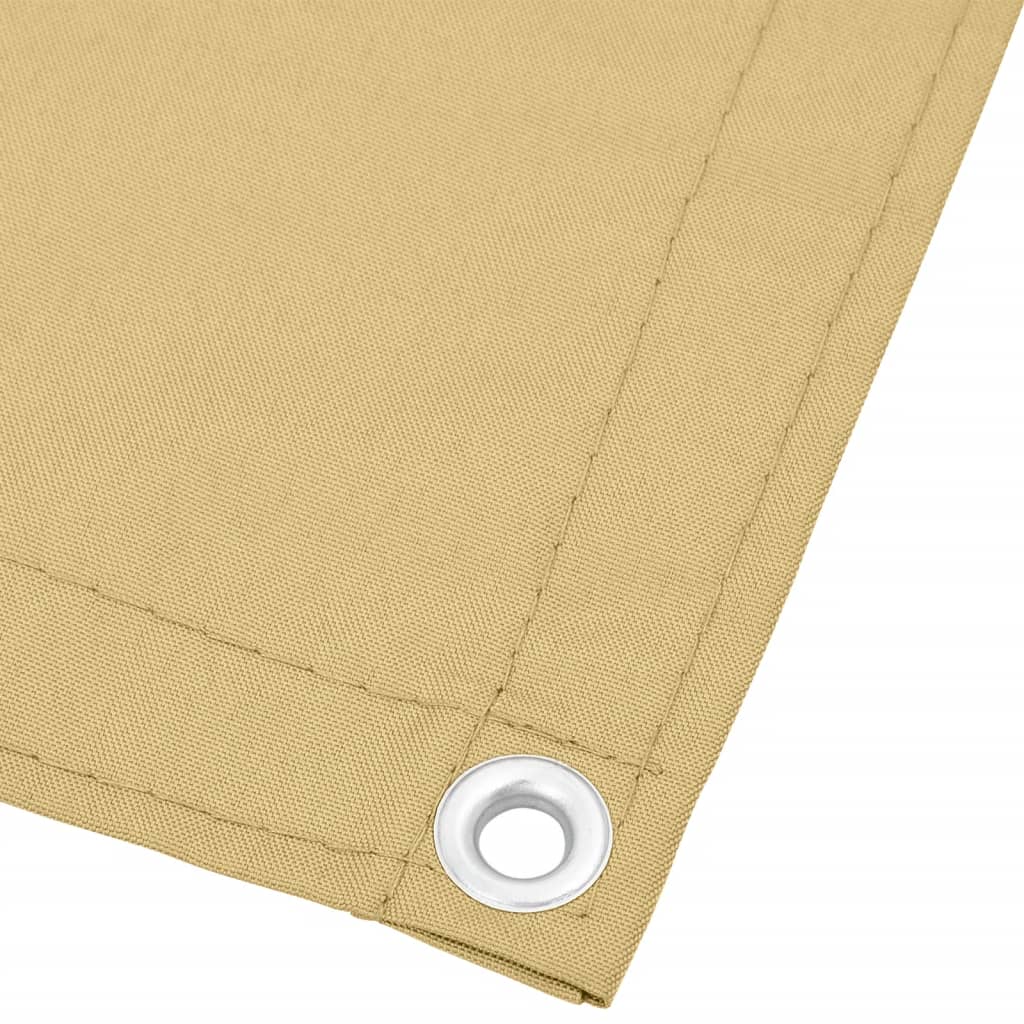 Balkonsichtschutz Sandfarben 90x300 cm 100 % Polyester-Oxford