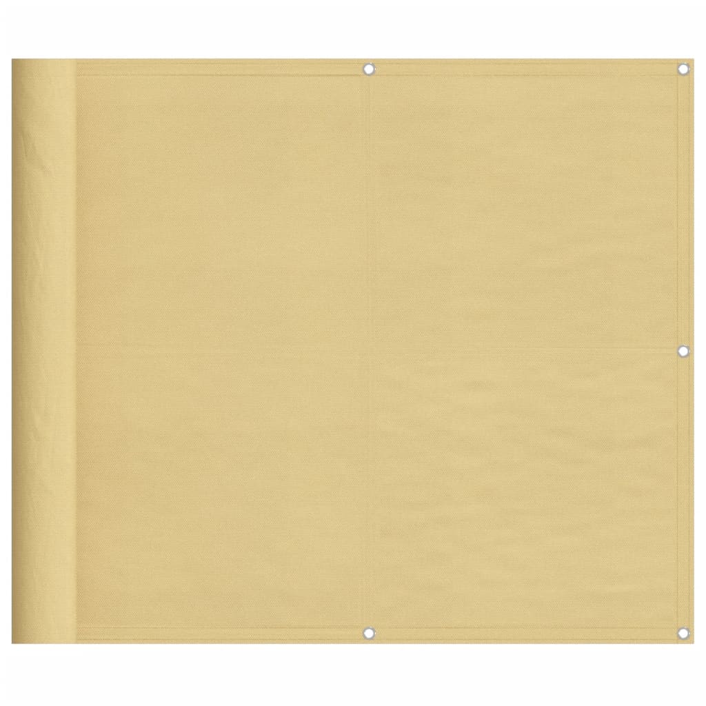 Balkon-Sichtschutz Sandfarben 90x700 cm 100% Polyester-Oxford