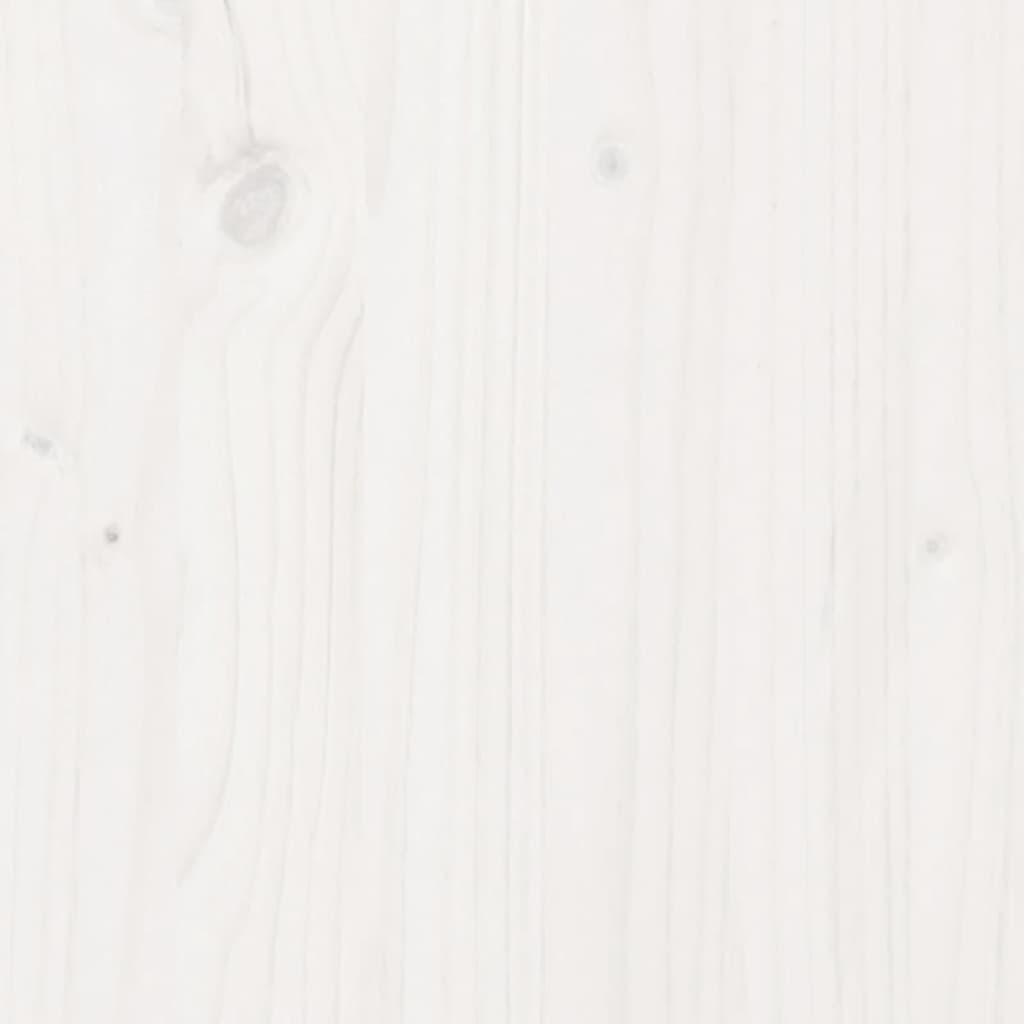 Pflanztisch mit Ablage Weiß 82,5x50x75 cm Massivholz Kiefer