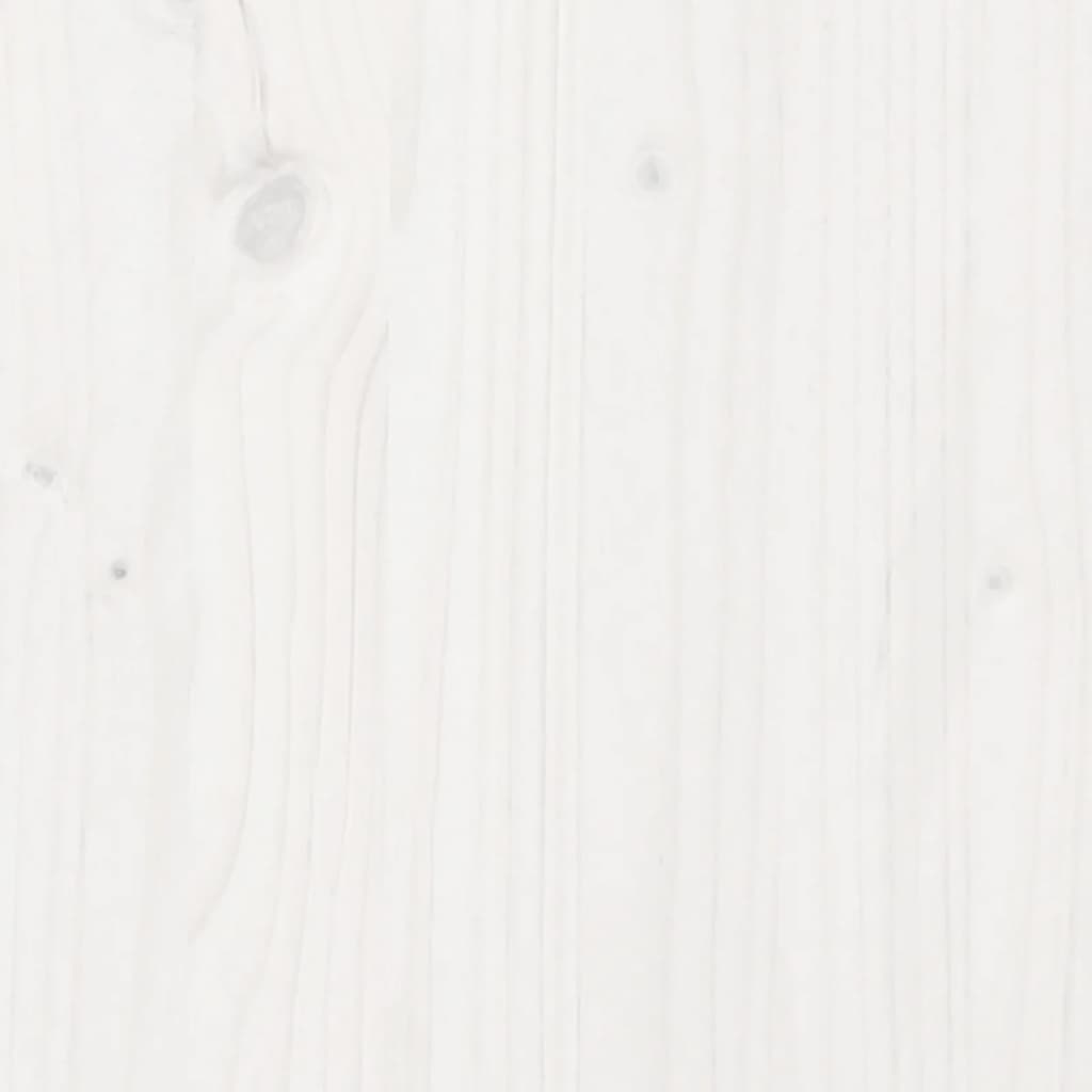 Pflanztisch mit Ablagen Weiß 82,5x45x81 cm Massivholz Kiefer