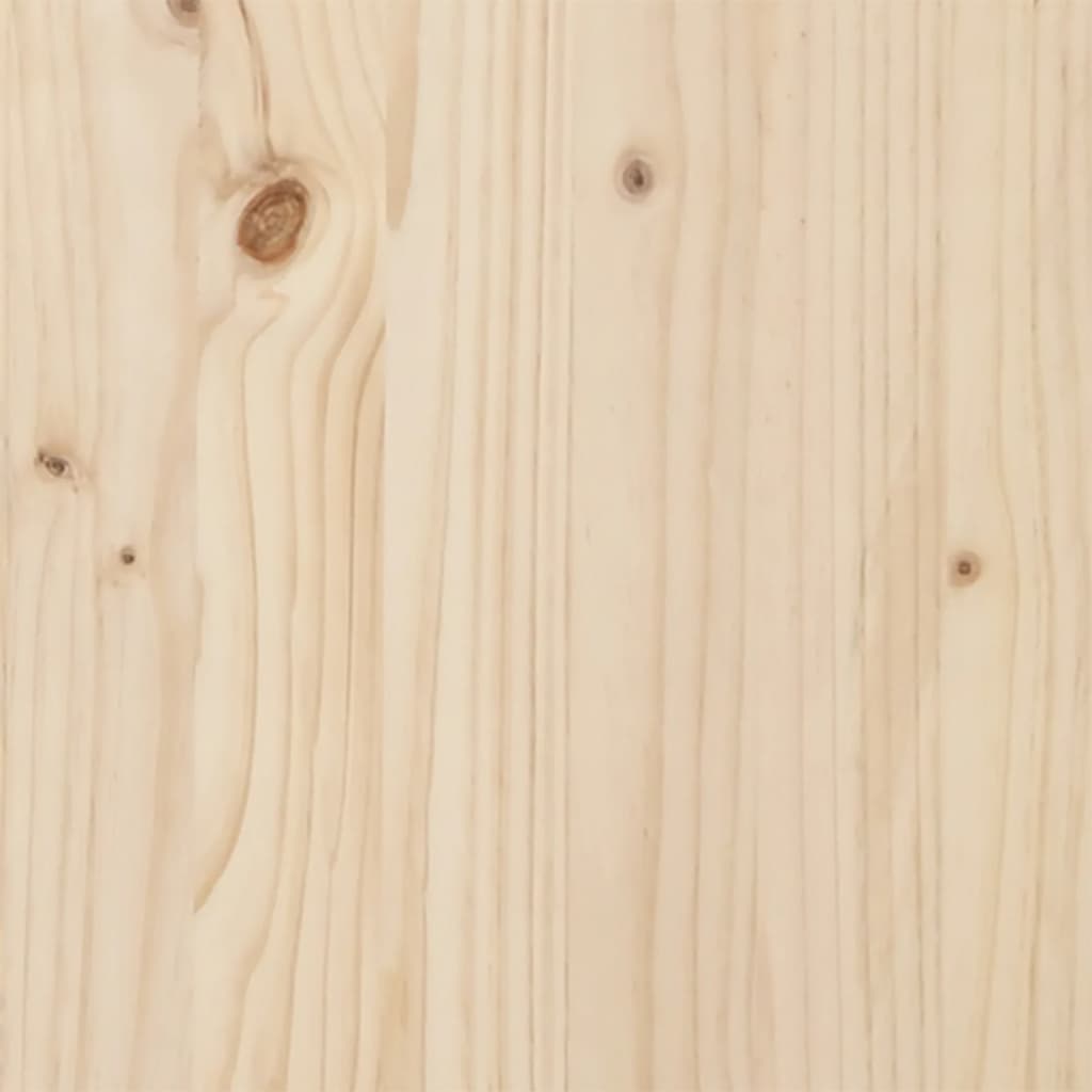 Gartenhocker 62x30x32 cm Massivholz Kiefer
