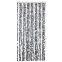 Thumbnail for Fliegenvorhang Grau, Schwarz und Weiß 90x220 cm Chenille