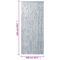 Thumbnail for Fliegenvorhang Weiß und Grau 100x230 cm Chenille