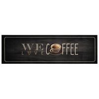 Thumbnail for Küchenteppich Waschbar Kaffee 45x150 cm Samt