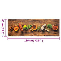 Thumbnail for Küchenteppich Waschbar Gewürze 60x180 cm Samt