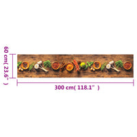 Thumbnail for Küchenteppich Waschbar Gewürze 60x300 cm Samt