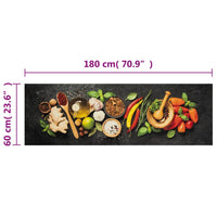 Thumbnail for Küchenteppich Waschbar Gewürze 60x180 cm Samt