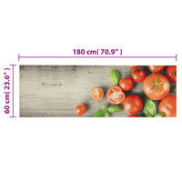 Thumbnail for Küchenteppich Waschbar Tomaten 60x180 cm Samt