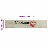 Thumbnail for Küchenteppich Waschbar Paprika 60x300 cm Samt