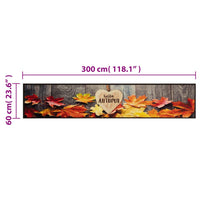 Thumbnail for Küchenteppich Waschbar Herbst 60x300 cm Samt