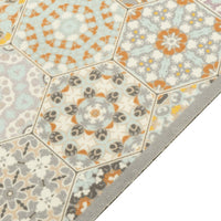 Thumbnail for Küchenteppich Waschbar Hexagon Pastell 60x180 cm Samt
