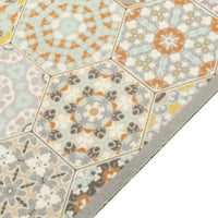Thumbnail for Küchenteppich Waschbar Hexagon Pastell 60x300 cm Samt