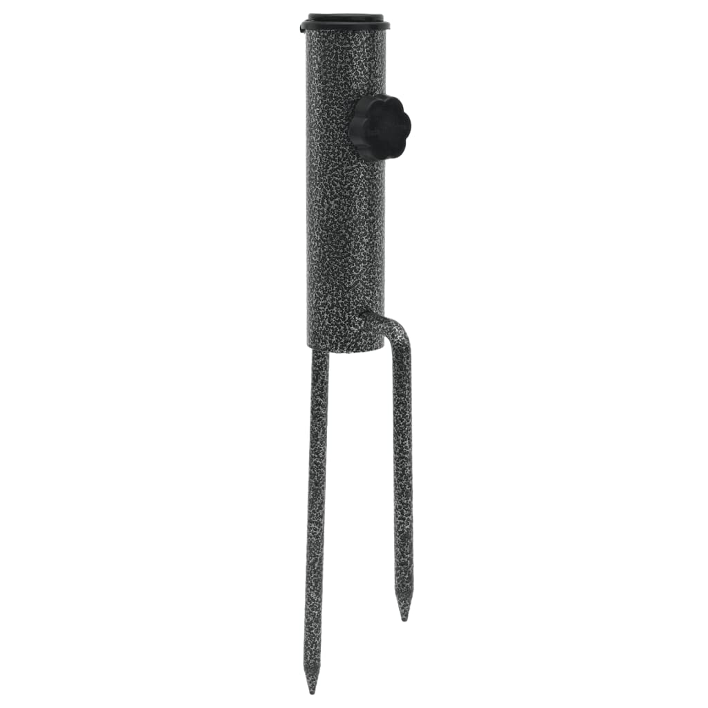 Schirmständer mit Erdspießen 2 Stk. 9x35 cm Verzinkter Stahl