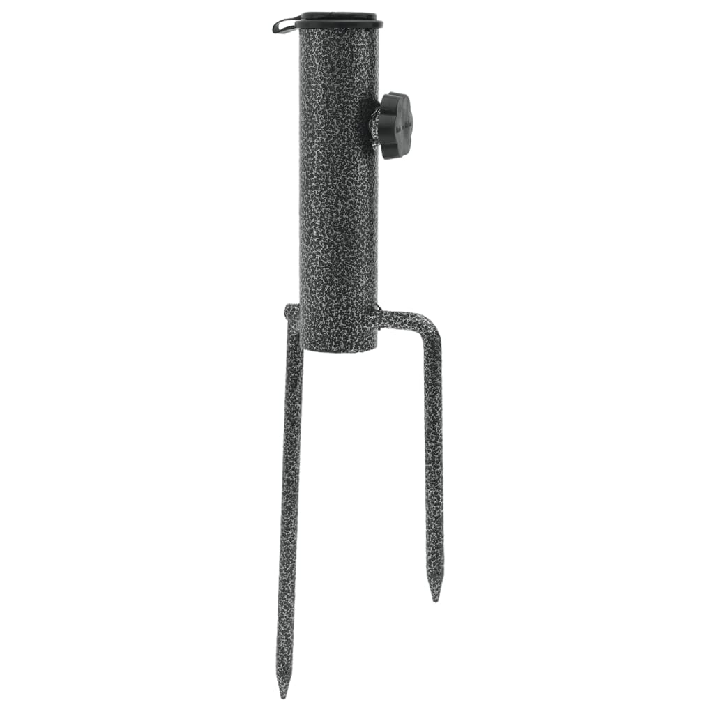 Schirmständer mit Erdspießen 2 Stk. 9x35 cm Verzinkter Stahl