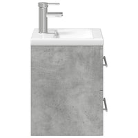 Thumbnail for Waschbeckenunterschrank mit Einbaubecken Betongrau