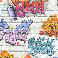 Thumbnail for DUTCH WALLCOVERINGS Tapete Graffiti Mehrfarbig L179-05