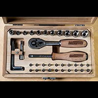 Thumbnail for Brüder Mannesmann 41-tlg. Steckschlüssel-Set Bambus-Werkzeugkoffer
