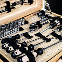 Thumbnail for Brüder Mannesmann 108-tlg. Werkzeug-Set Bambus-Werkzeugkoffer