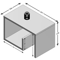 Thumbnail for FMD Couchtisch 2-in-1 59,1×35,8×37,8 cm Weiß