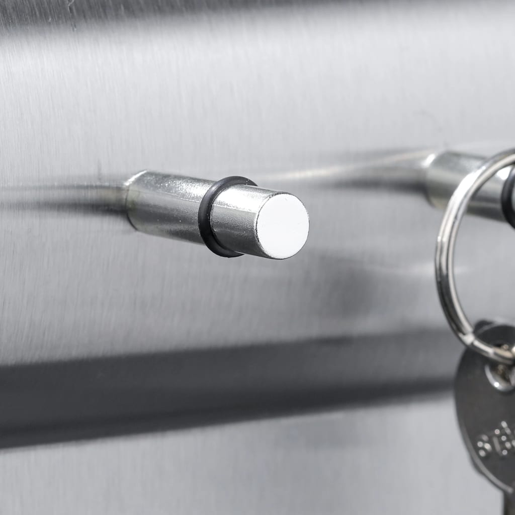 HI Schlüsselboard mit Memoboard Silbern 28,5x25x8 cm