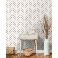 Thumbnail for DUTCH WALLCOVERINGS Tapete Chevron Taupe