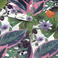 Thumbnail for DUTCH WALLCOVERINGS Tapete Passion Flower Weiß und Grün
