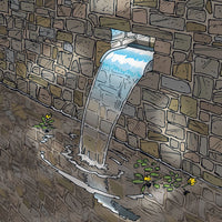 Thumbnail for Ubbink Wasserfall-Element Nevada 30cm mit LED-Beleuchtung Edelstahl