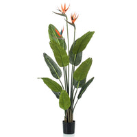Thumbnail for Emerald Künstliche Pflanze Strelitzia im Topf mit Blumen 120 cm