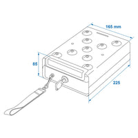 Thumbnail for ProPlus Stahlkassette mit Halterung 225x165x85 mm