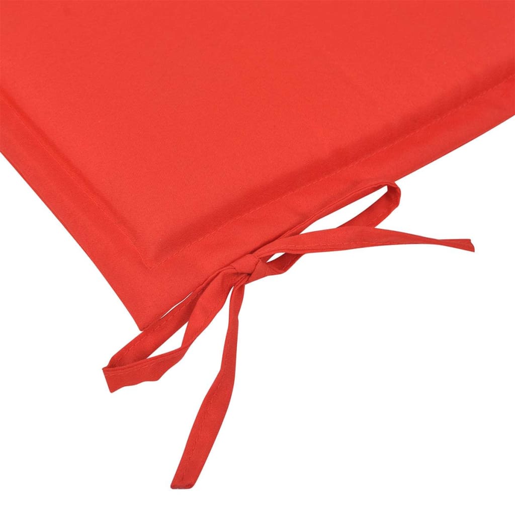 Gartenbank-Auflage Rot 150×50×3 cm