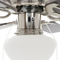 Thumbnail for Dekorativer Deckenventilator mit Leuchtmittel 82 cm Dunkelbraun