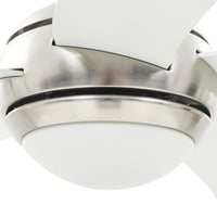 Thumbnail for Dekorativer Deckenventilator mit Leuchtmittel 128 cm Weiß